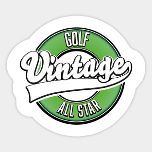 Golf vintage all star logo Sticker